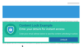 Content lock example