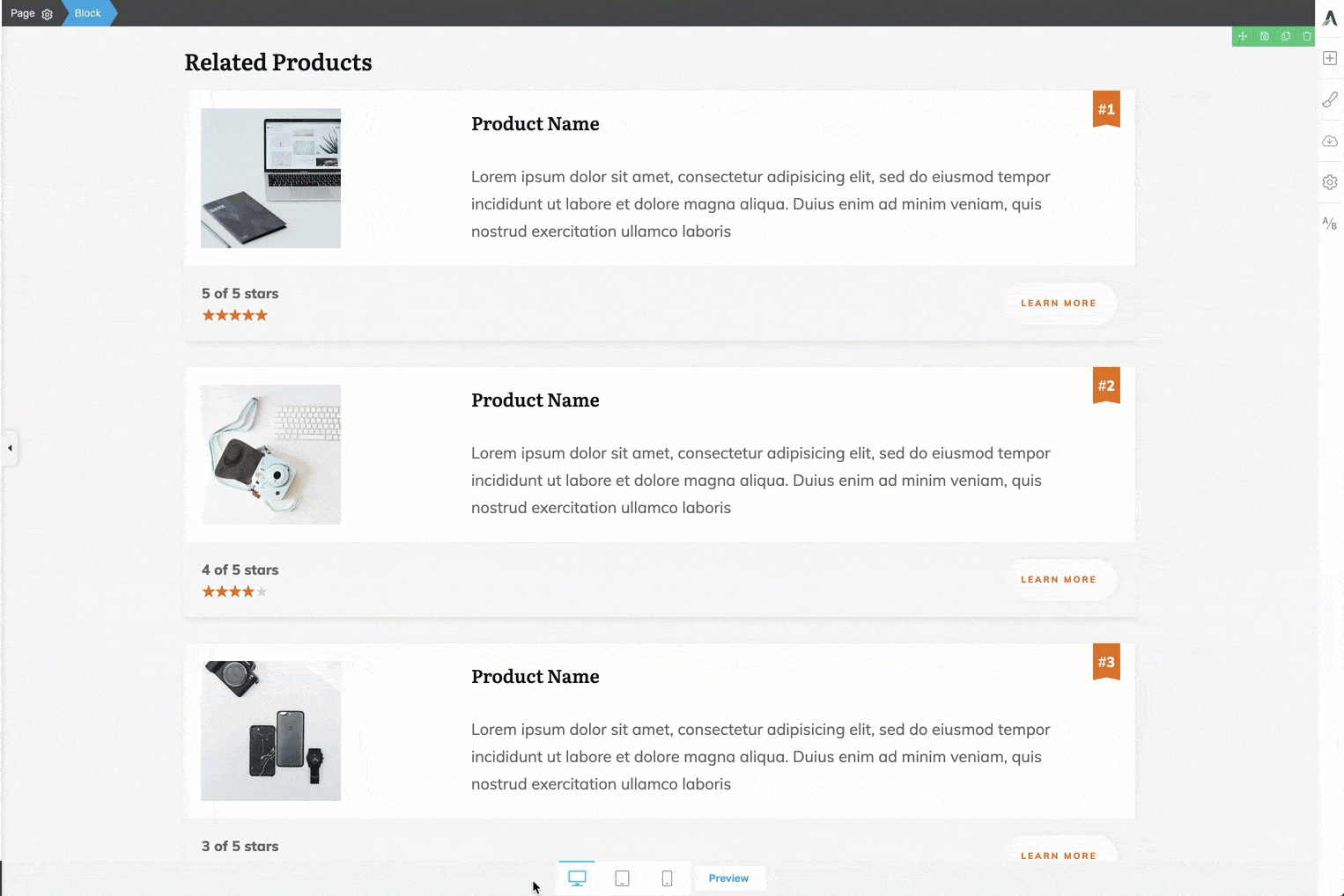 Mobile-Optimized-Block-Templates All Block templates are fully responsive and mobile optimized.