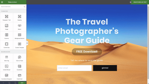 Create a page in WordPress
