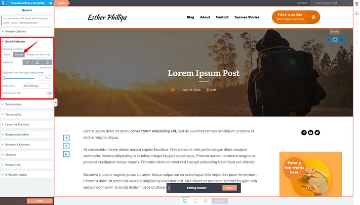 10. How-To-Make-your-Header-Sticky Make your Header design Sticky