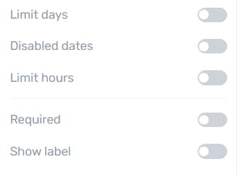 5. Additional Form Field Settings