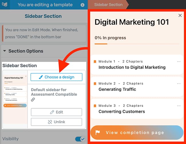 Choose Sidebar Design