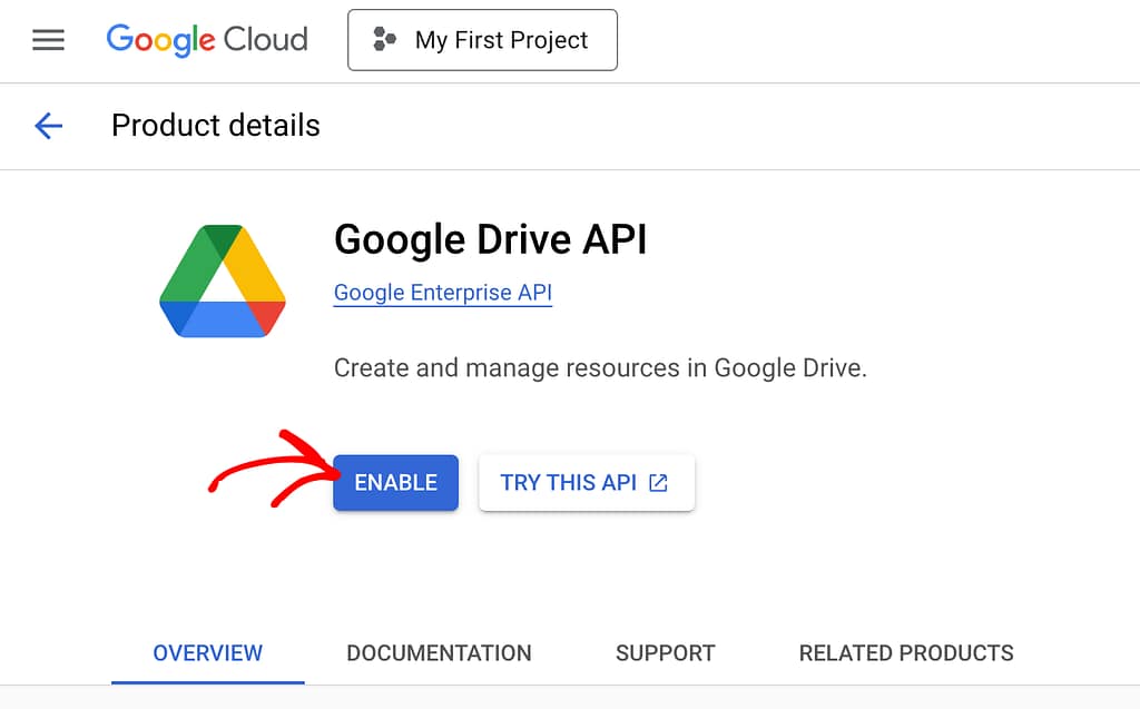 Enable the Google Drive API in your account.