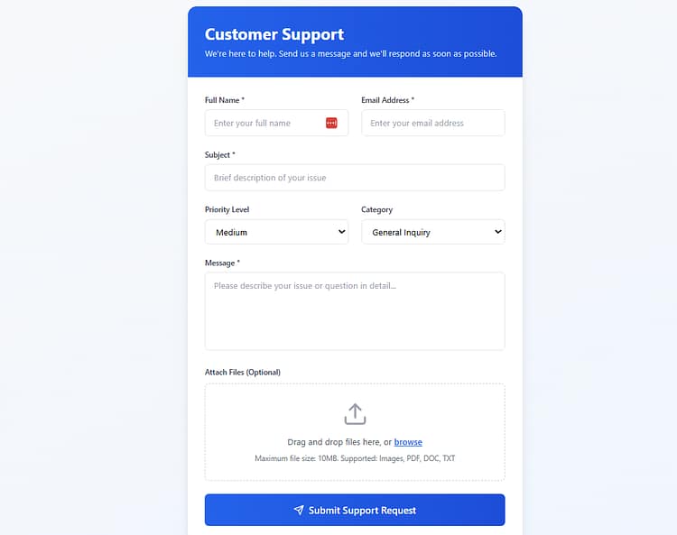 customersupportfileupload