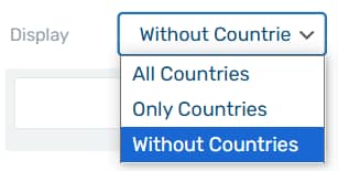 excluding countries ops
