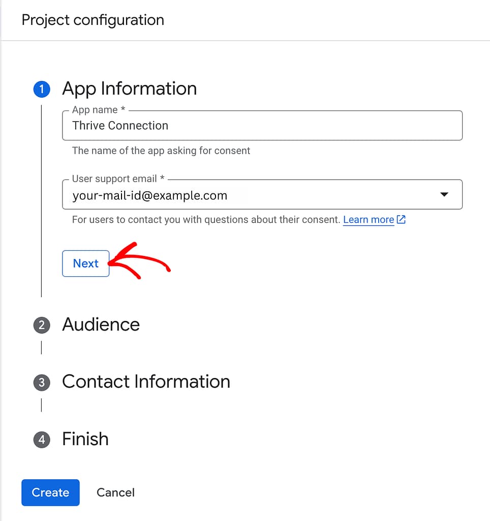 Google Auth Application information