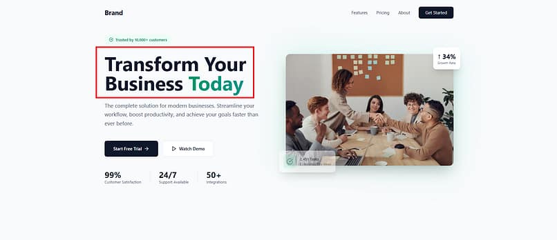 herosectiondemoheadline