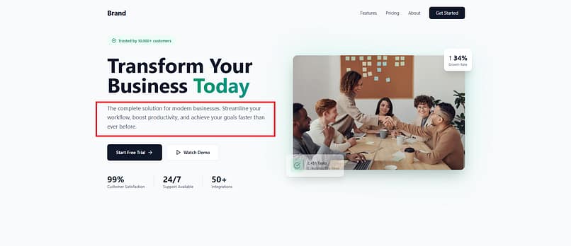 herosectiondemosubheadline