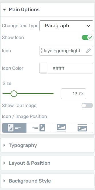 Tab Content Deeper Editing