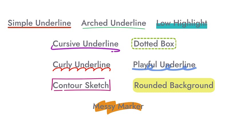 text-highlight-examples New text highlight examples