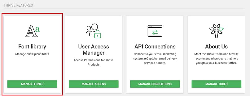 Thrive Font Library