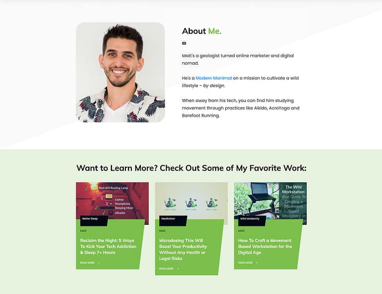 Updated-About-Page-with-Block-Templates Make your About page look professional, modern and chic with Block templates.