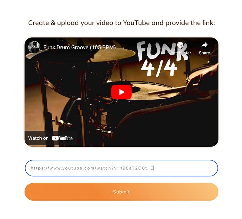 YouTube Assessment Submit