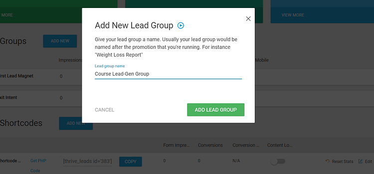 1. Name Lead Group