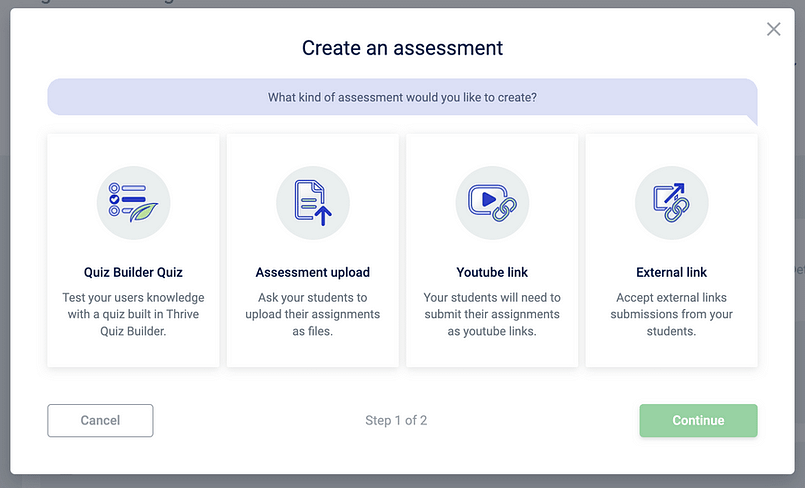 4 assessment types