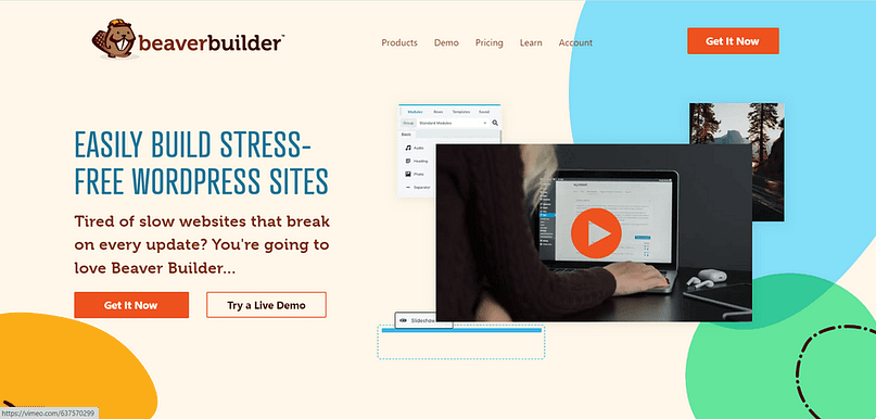BeaverBuilder Beaver Builder landing page