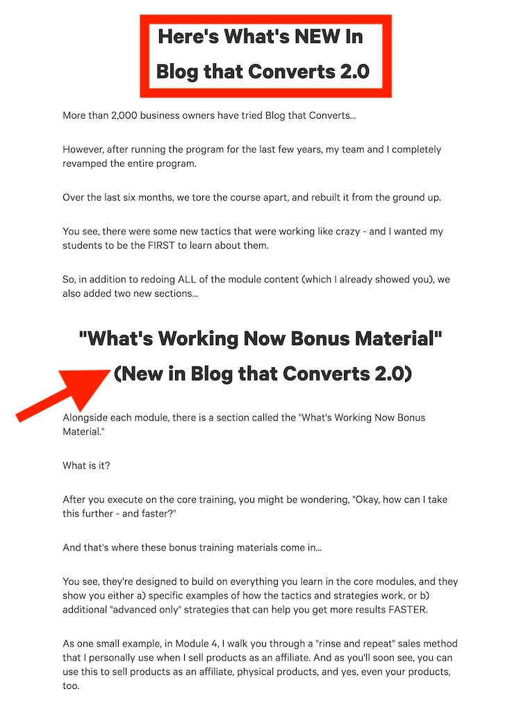 Blog That Converts - what's new