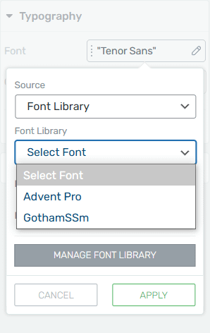 Font Library Fonts