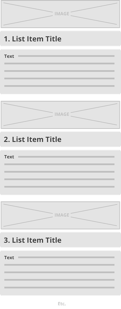 pattern-explainer Content pattern with chapter heading images diagram