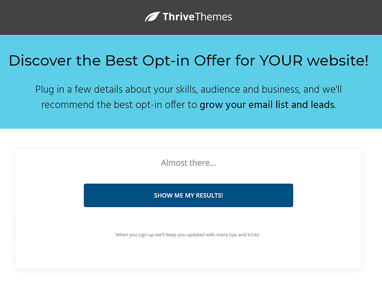 Quiz Analysis - Optin Gate - No Form