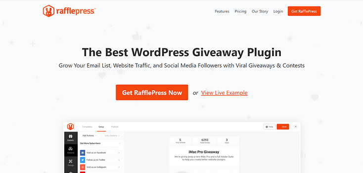 RafflePress RafflePress: the best WordPress giveaway plugin