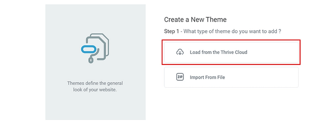 Screenshot 2022-10-12 175232 How to load a new theme from the Thrive Cloud
