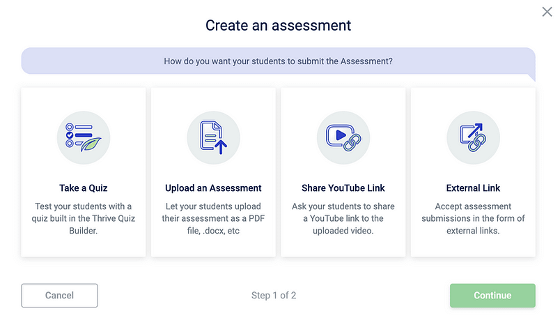 assessments-example Create an assessment