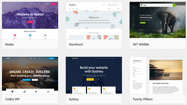 Webflow vs WordPress - Themes WordPress themes