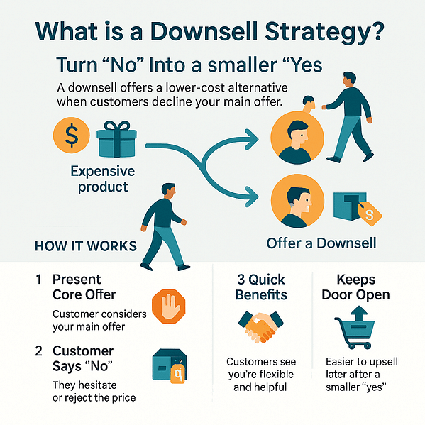 what is a downsell strategy