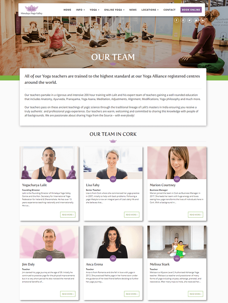 WordPress Team Page - team page - himalayayogavalley Himalaya Yoga Valley Team Page